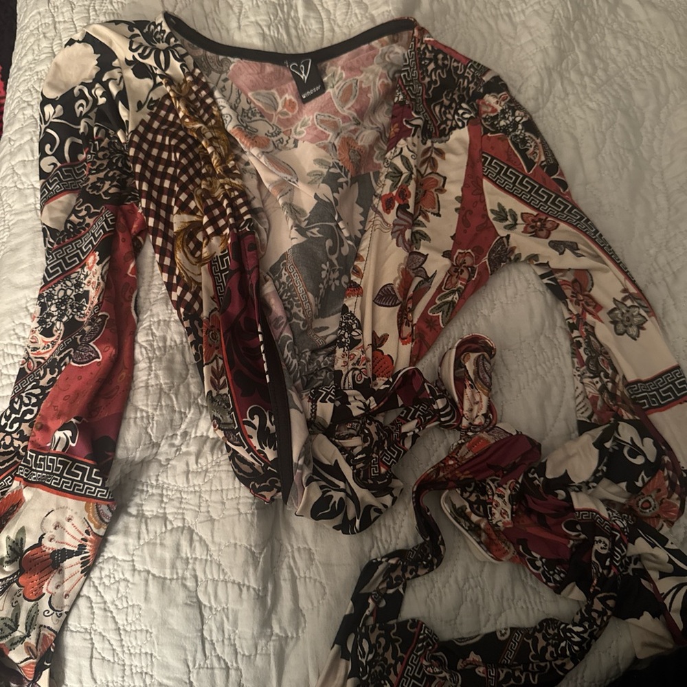 Floral Patchwork Blouse - image 3